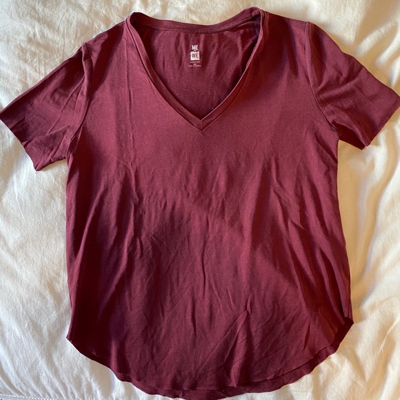 Urban Outfitters Tops - URBAN OUTFITTERS red v neck blouse